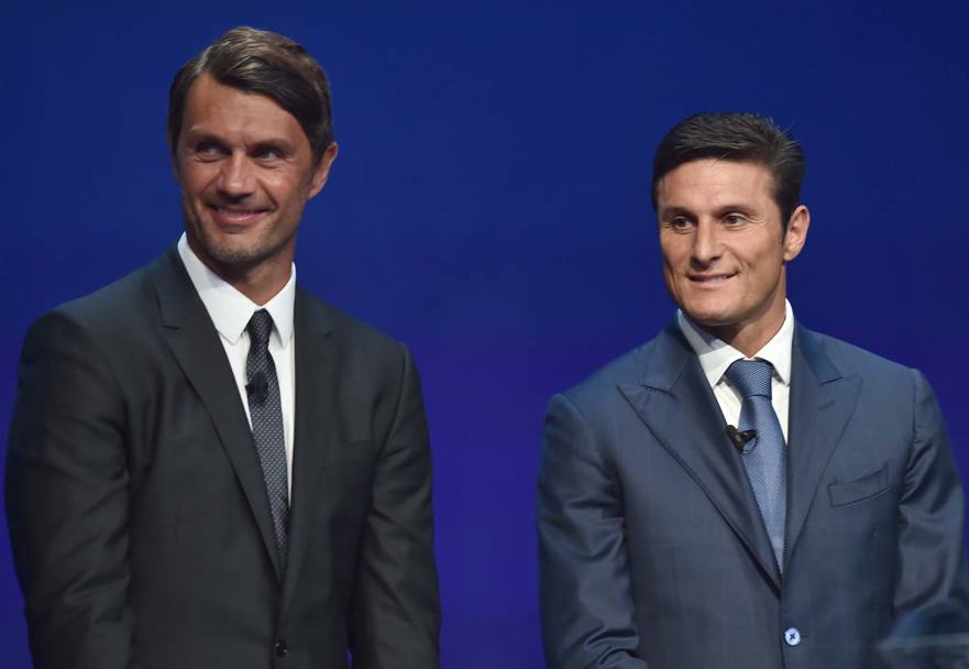 Paolo Maldini, 47 anni e Javier Zanetti, 42. Bozzani